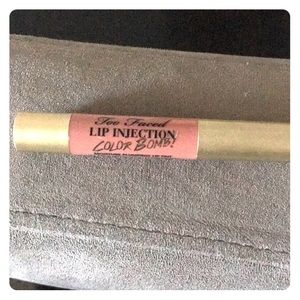Too faced lip injection color bomb lip tint.